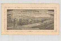 W. A. Mason & Son - Civil Engineer and Surveyors, Perkins Collection 1850 to 1900 Advertising Cards